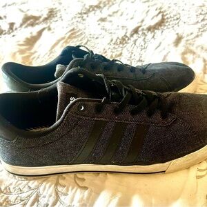 Adidas Charcoal Canvas Sneakers